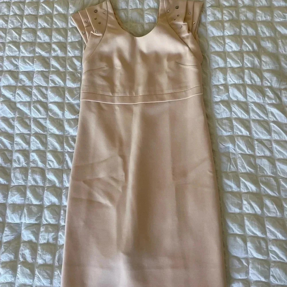 Maje pink blush diamante Rosita shift dress - Picture 5 of 11